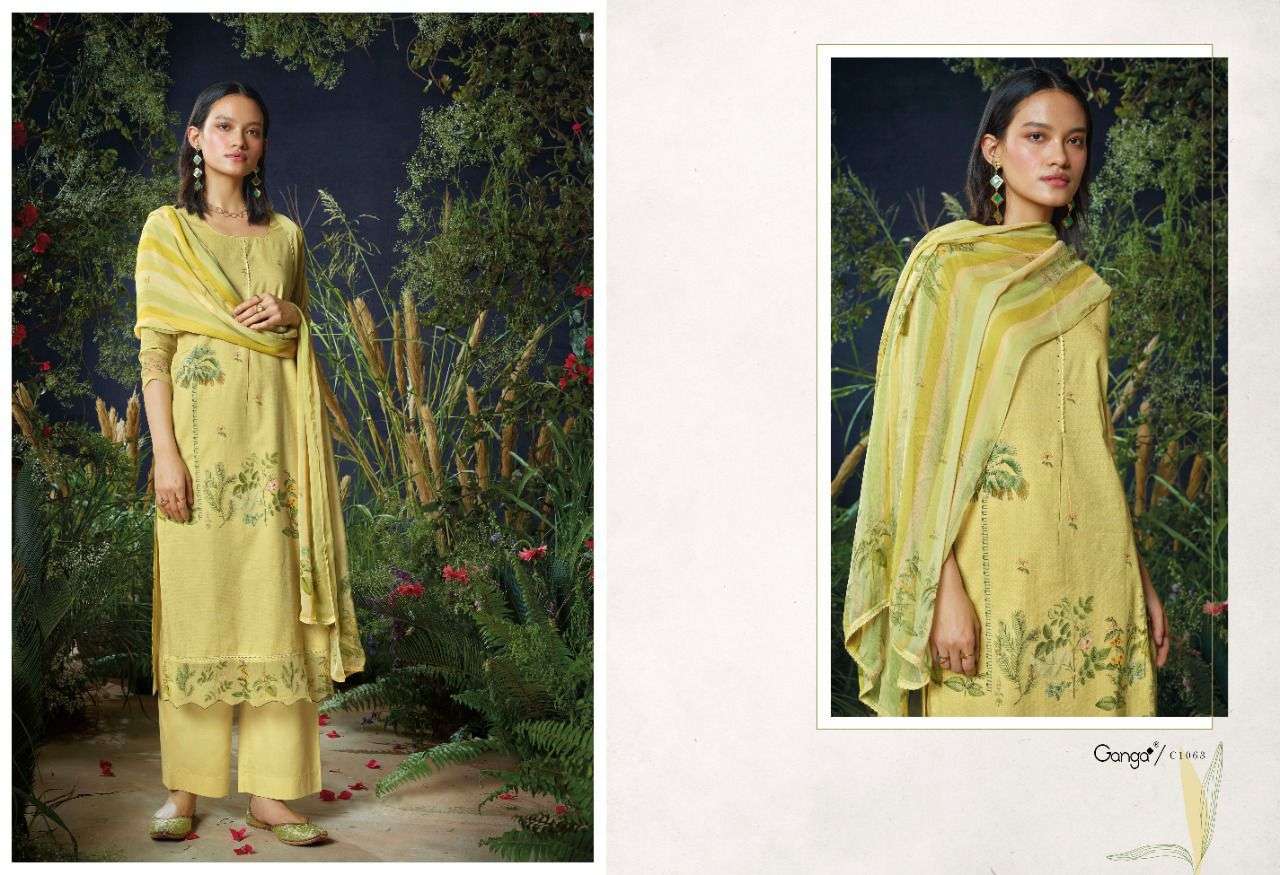 ganga avi premium cotton punjabi salwar kameez catalogue wholesale price surat