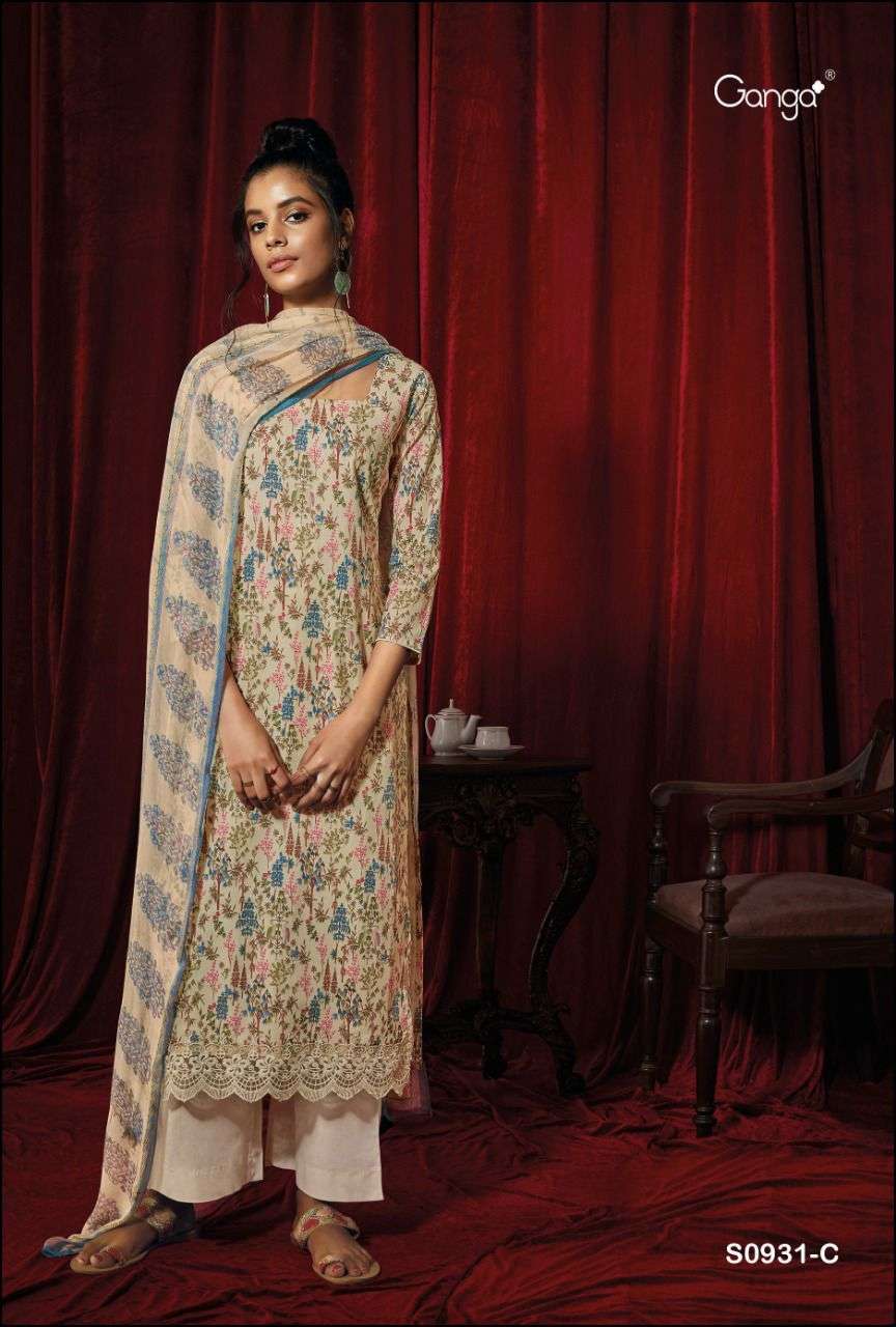ganga fashion inna 931 designer salwar kameez wholesale price 