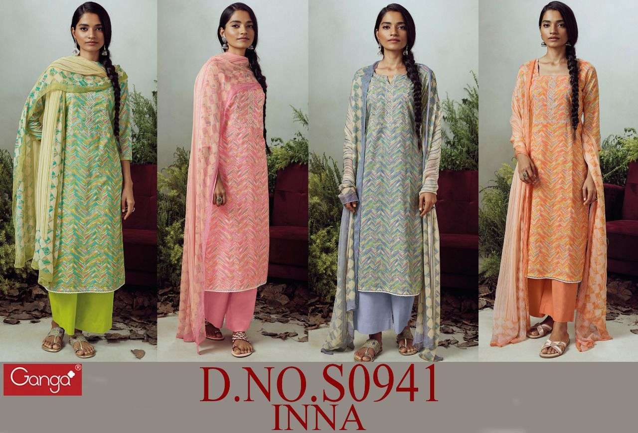 ganga inna 941 punjabi premium cotton salwar kameez catalogue wholesale price surat