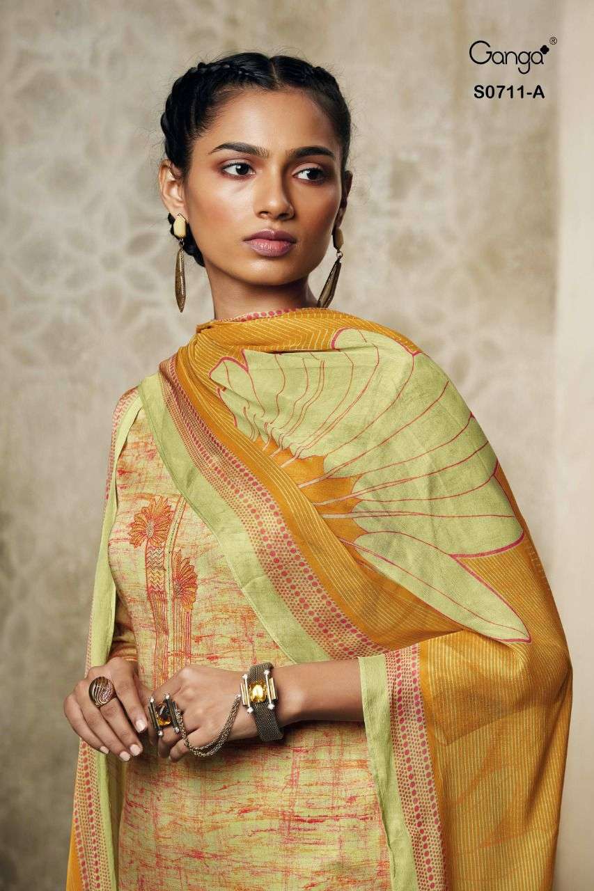 ganga inna cotton satin indian designer salwar kameez online wholesaler surat