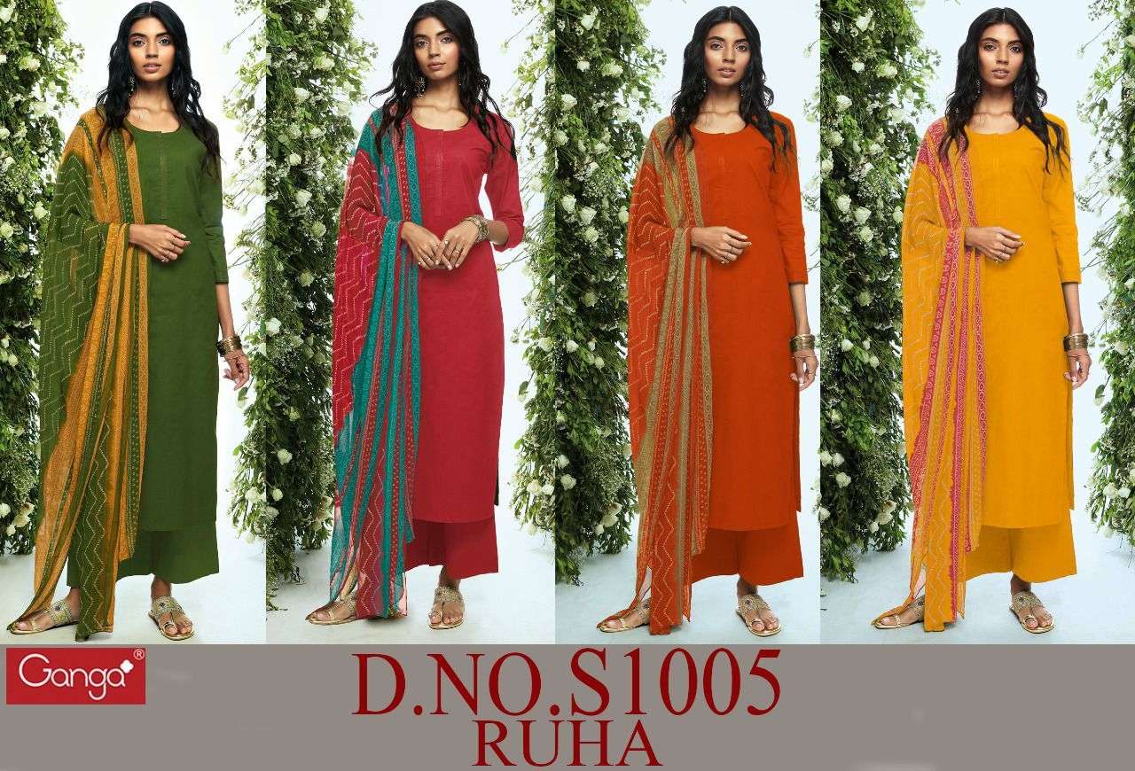 ganga ruha 1005 fancy designer salwar kameez ctaalogue wholesale price surat