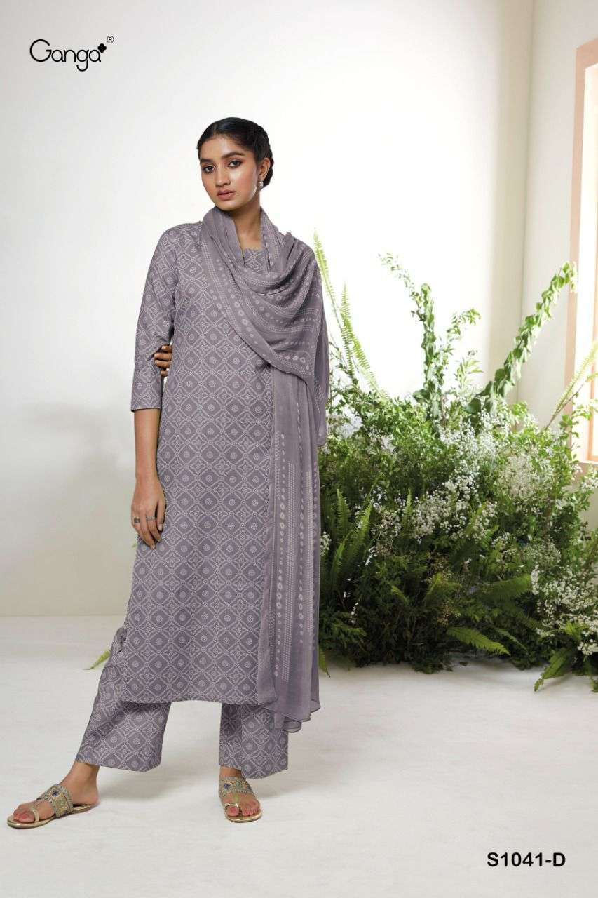 ganga timila 1041 premium cotton dress material collection wholesale price 