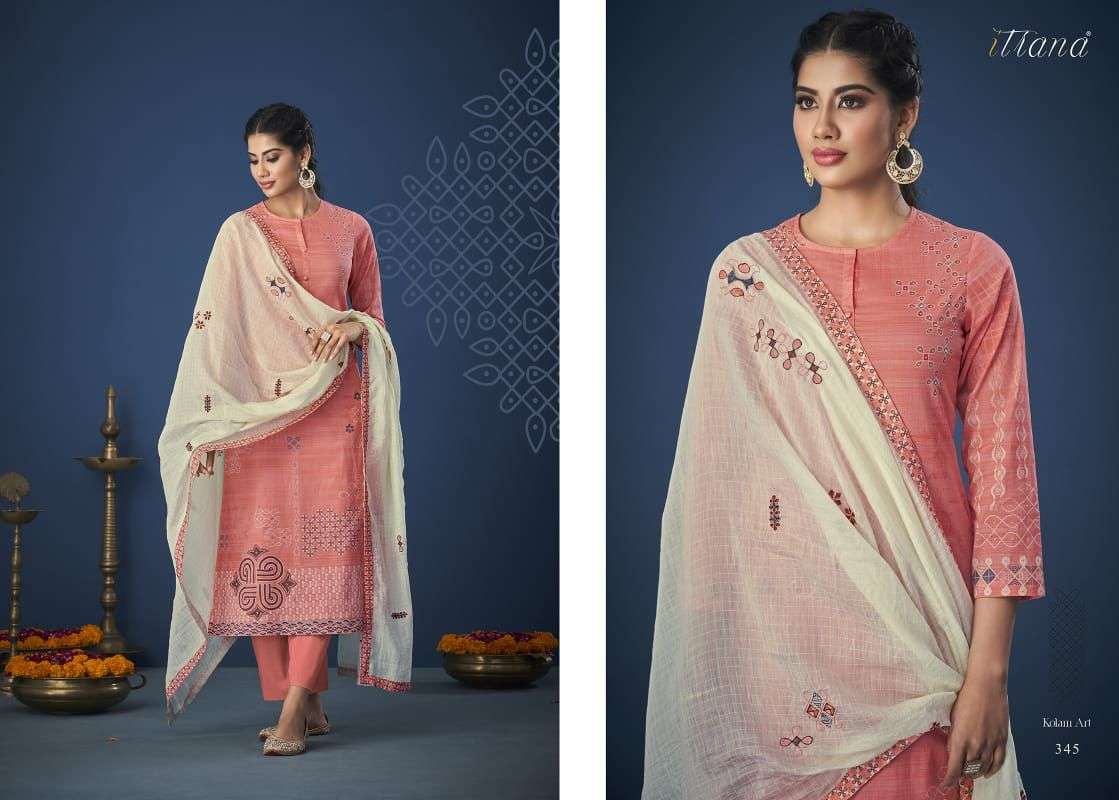 itrana sahiba komal art pure cotton designer salwar kameez wholesale price online market surat