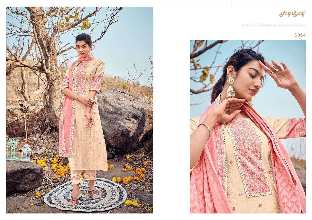 jayvijay phulwari 6961-6967 series pure cotton designer salwar kameez wholesale price