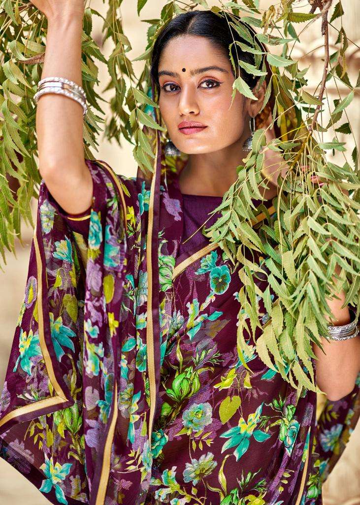 kashvi creation inayat vol 4 chiffon printed sarees collection wholesale price