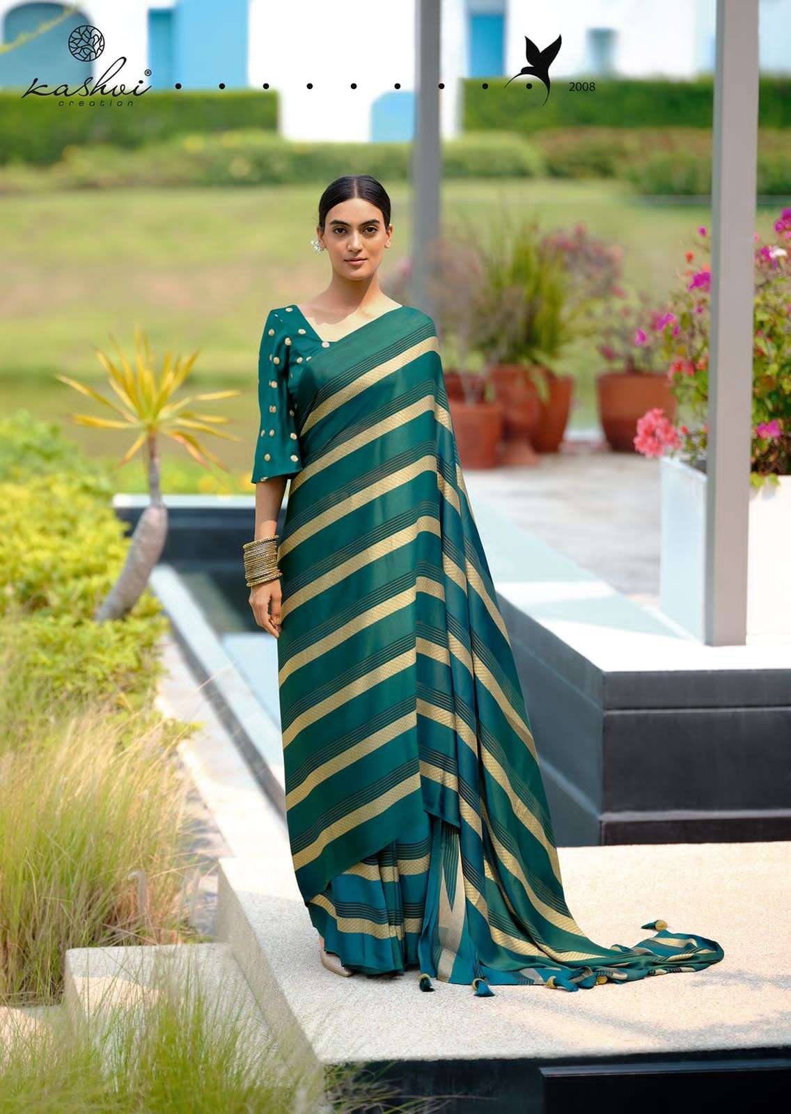 kashvi creation muskta crape designer sarees catalogue wholesale price