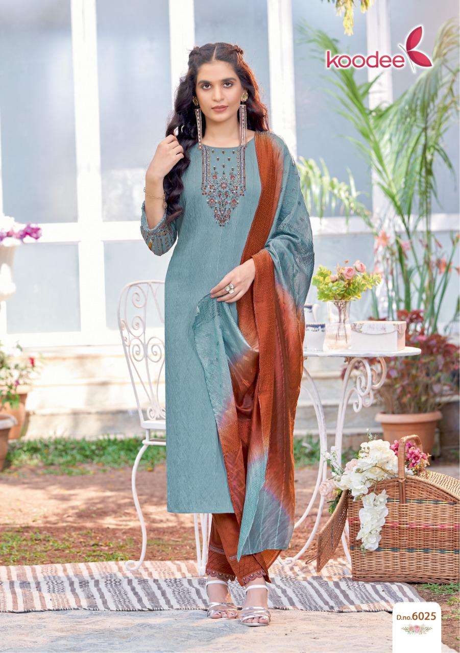 koodee riva vol 6 fancy embroidered kurtis collection wholesale price surat