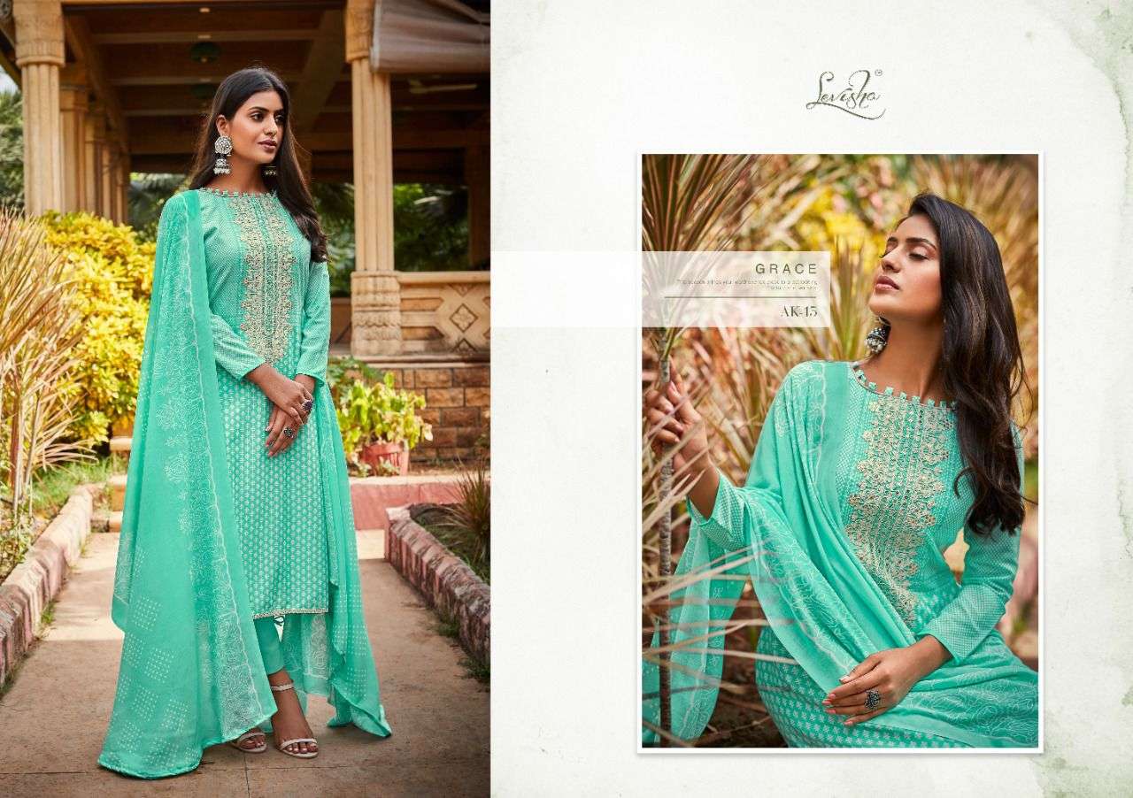 levisha anokhi cotton embroidered dress material collection wholesale price 