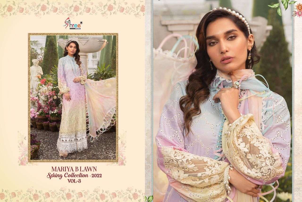 maria b lawn spring collection vol 3 by shree fabs designer pakistani suits collection surat