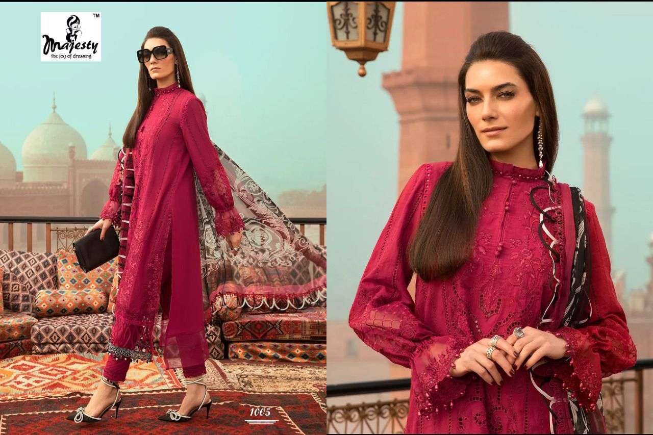 maria b vol 14 by majesty cotton dupatta pakistani salwar kameez wholesale price surat