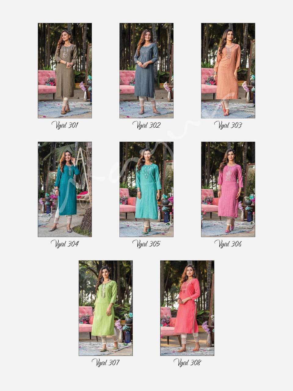 mayur creation velvet girl vol 3 301-308 series fancy long kurtas collection wholesale price