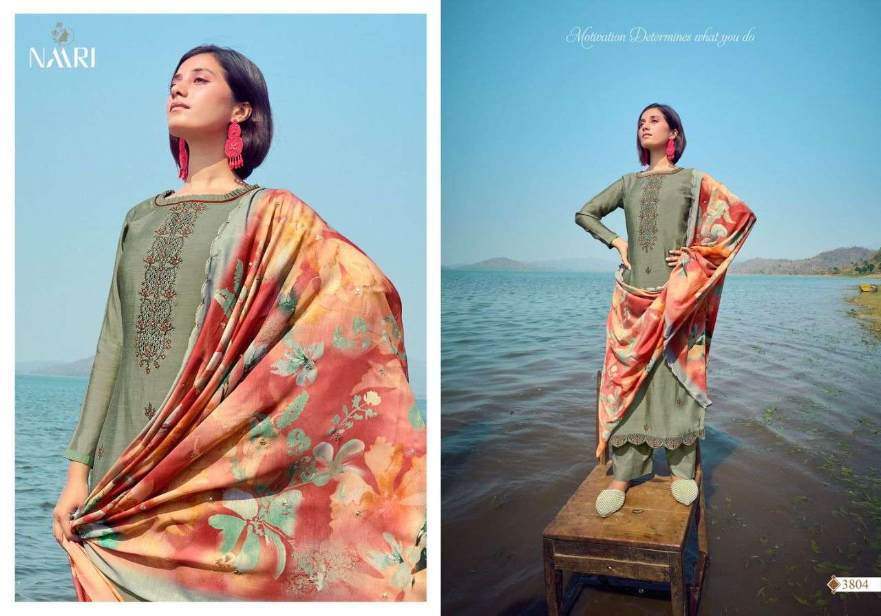 naari stuti 3801-3804 series pure silk designer salwar kameez wholesale price 