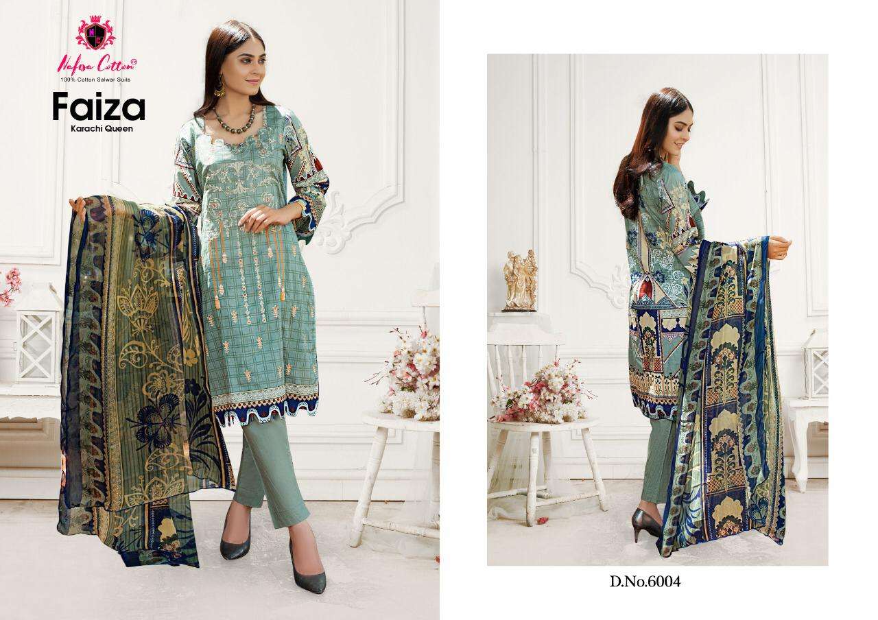 nafisa cotton faiza karachi queen vol 6 pakistani salwar kameez catalogue wholesale price 