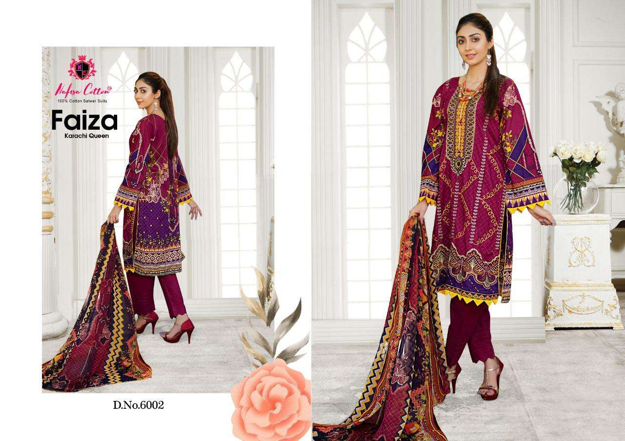 nafisa cotton faiza karachi queen vol 6 pakistani salwar kameez catalogue wholesale price 
