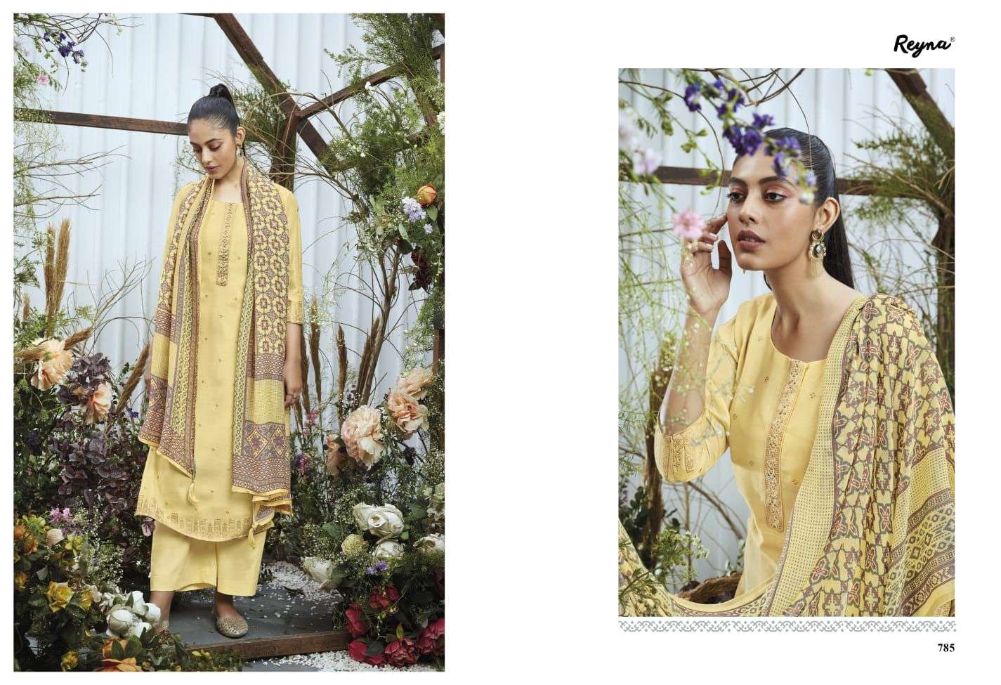 reyna maia pure bemberg modal cotton unstiched salwar kameez wholesale price