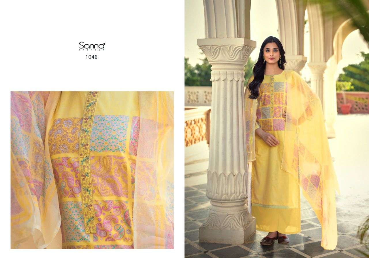 sanna fashion kaaira 1039-1046 series designer salwar kameez wholesale price