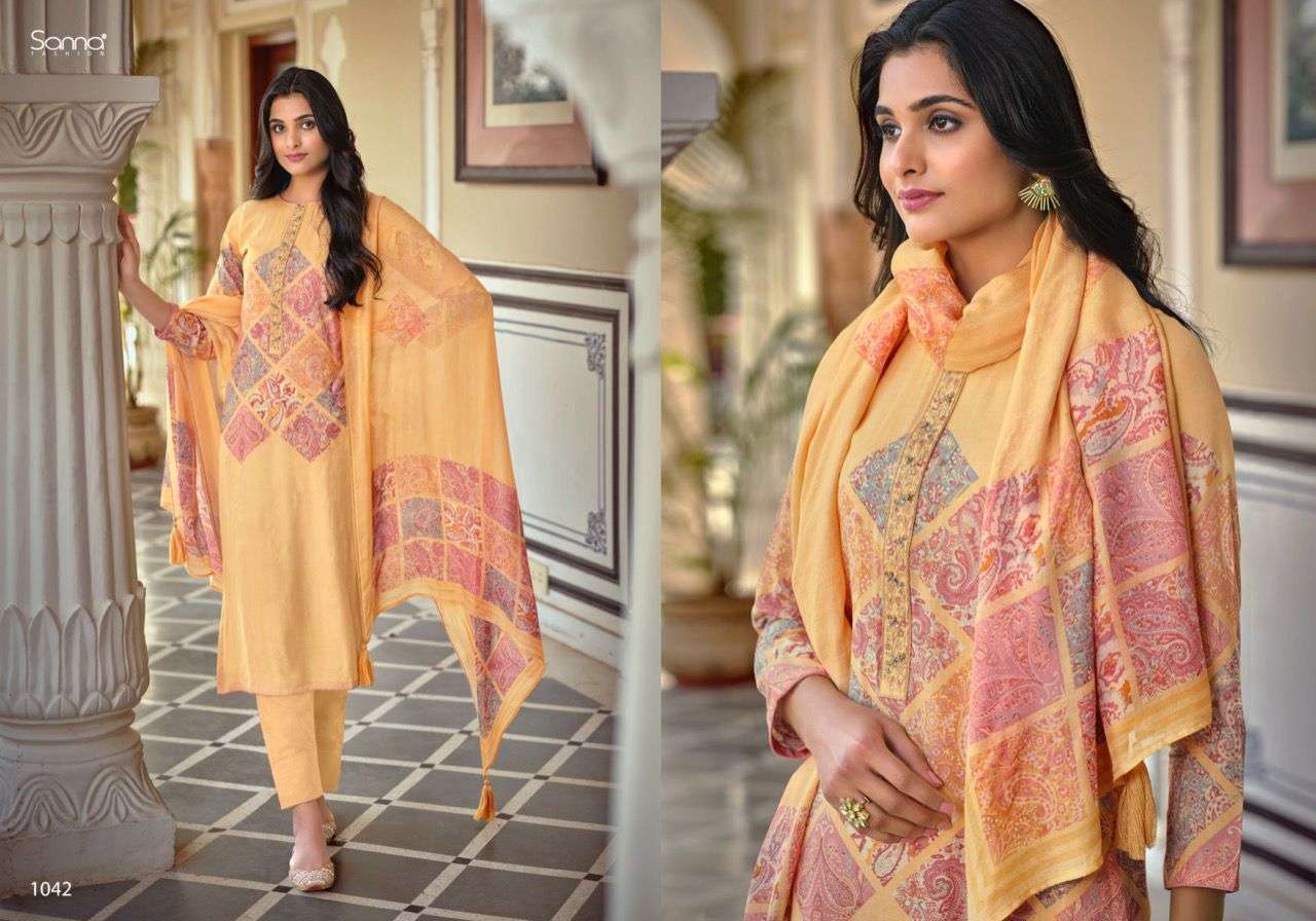 sanna fashion kaaira 1039-1046 series designer salwar kameez wholesale price