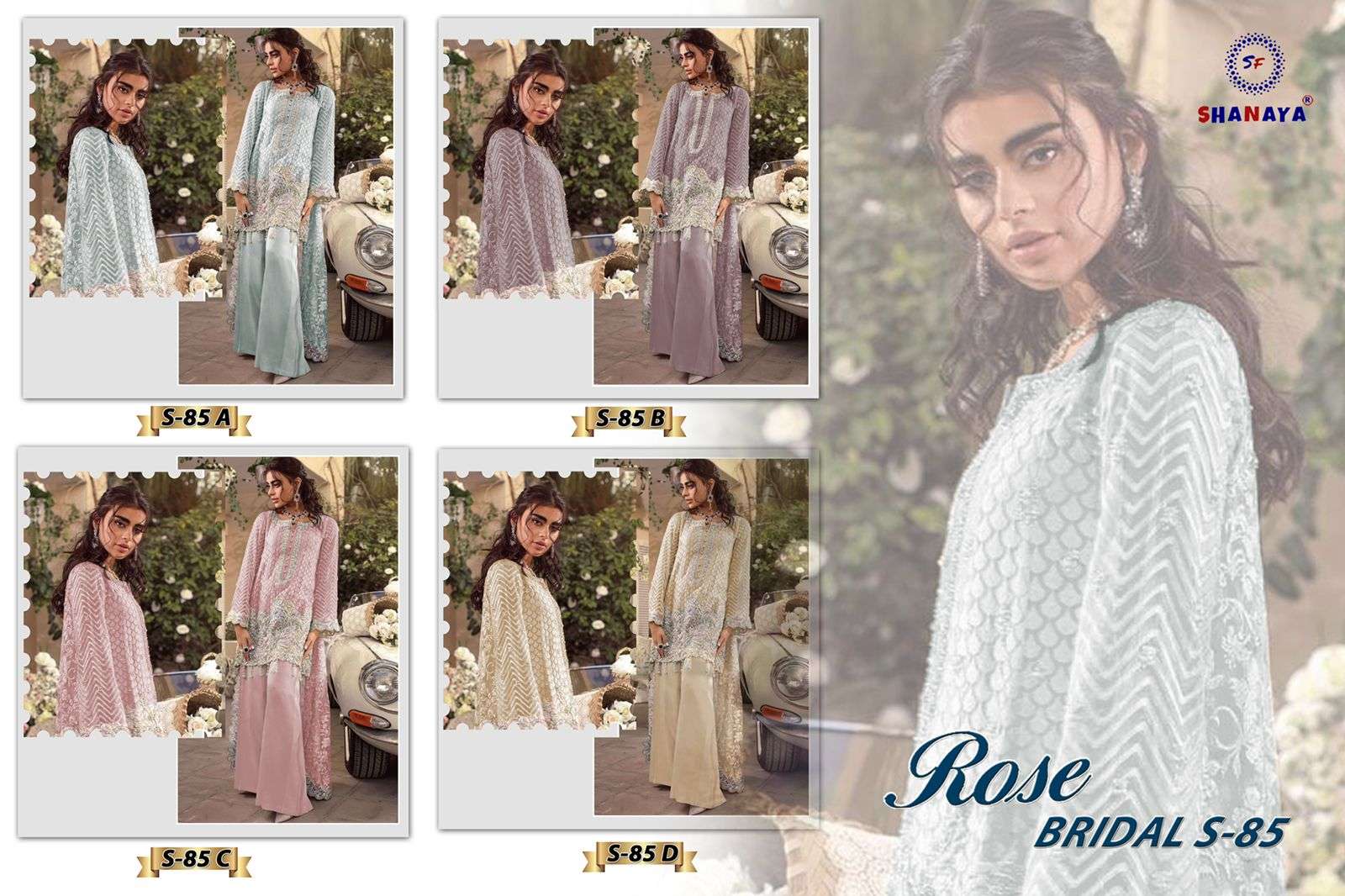 shanaya rose bridal 85 colour edition salwar kameez collection wholesale price surat