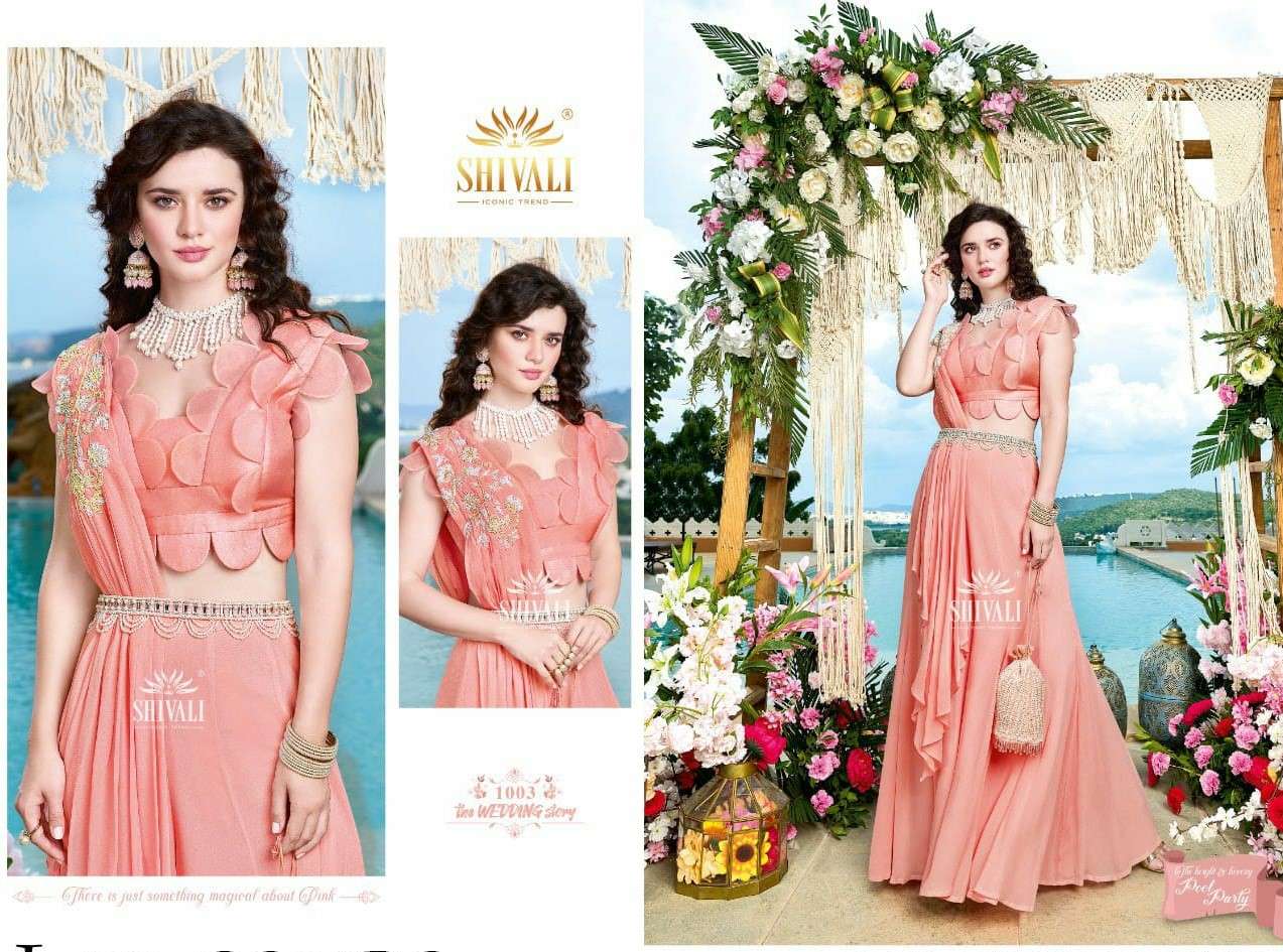 shivali 1003 designer exclusive georgette lehenga collection online shopping surat 
