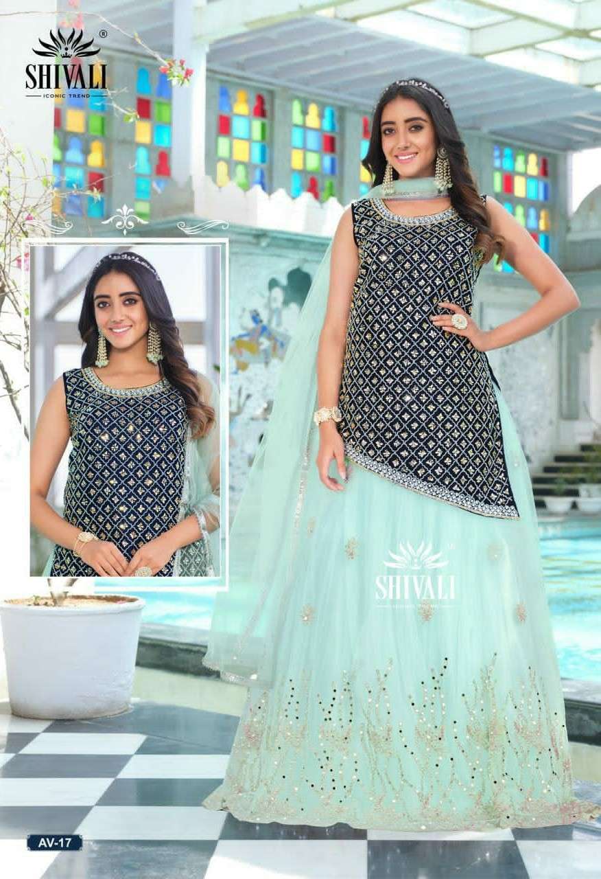shivali av-17 exclusive designer wedding lehenga collection online wholesaler surat