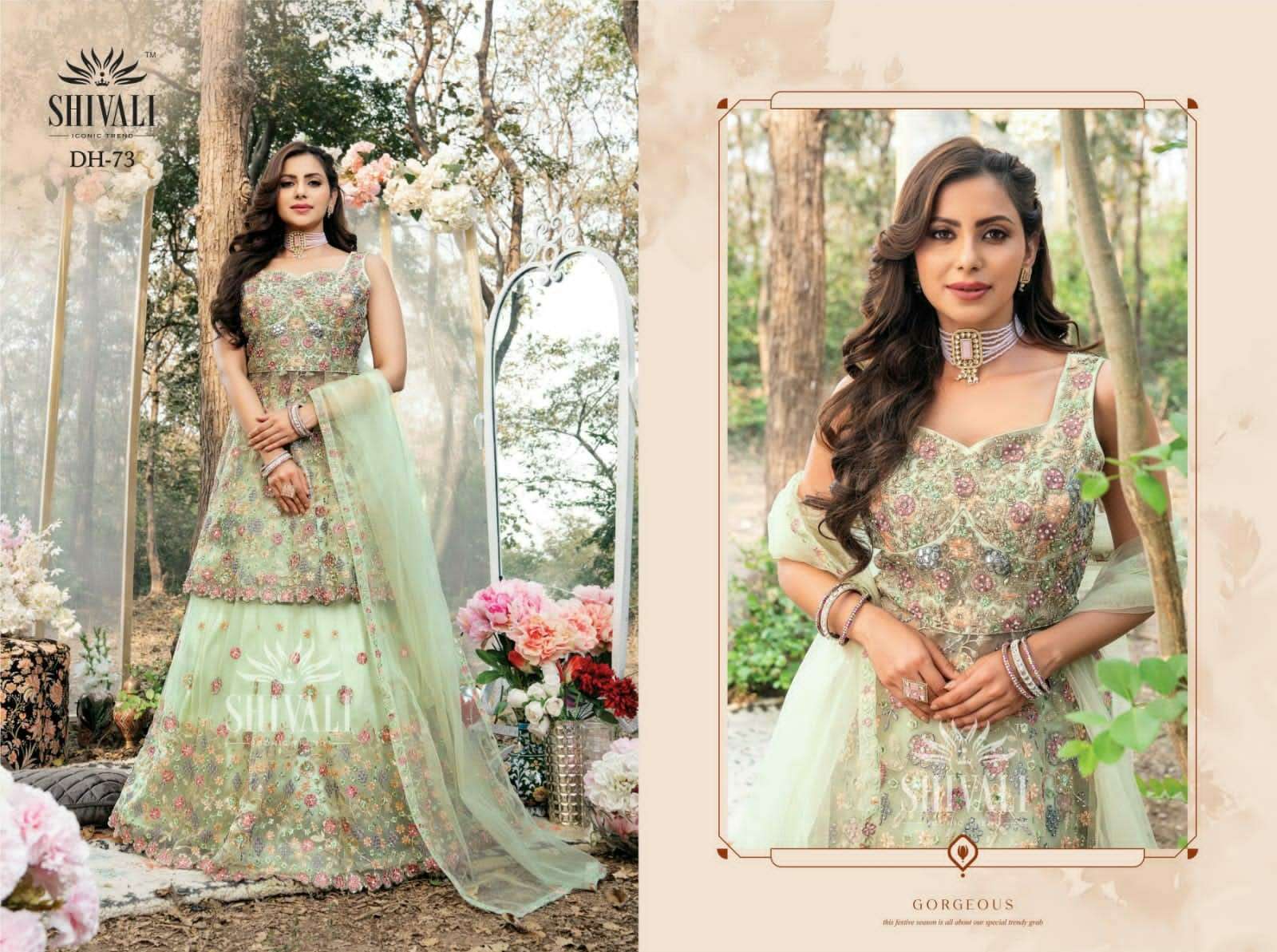 shivali dh-73 exclusive designer wedding lehenga collection online shopping surat 