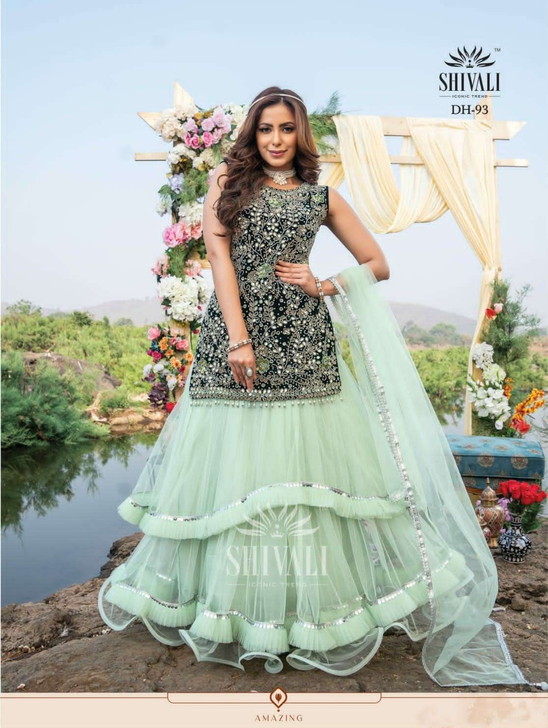 shivali dh-93 exclusive designer wedding lehenga collection online shopping surat 