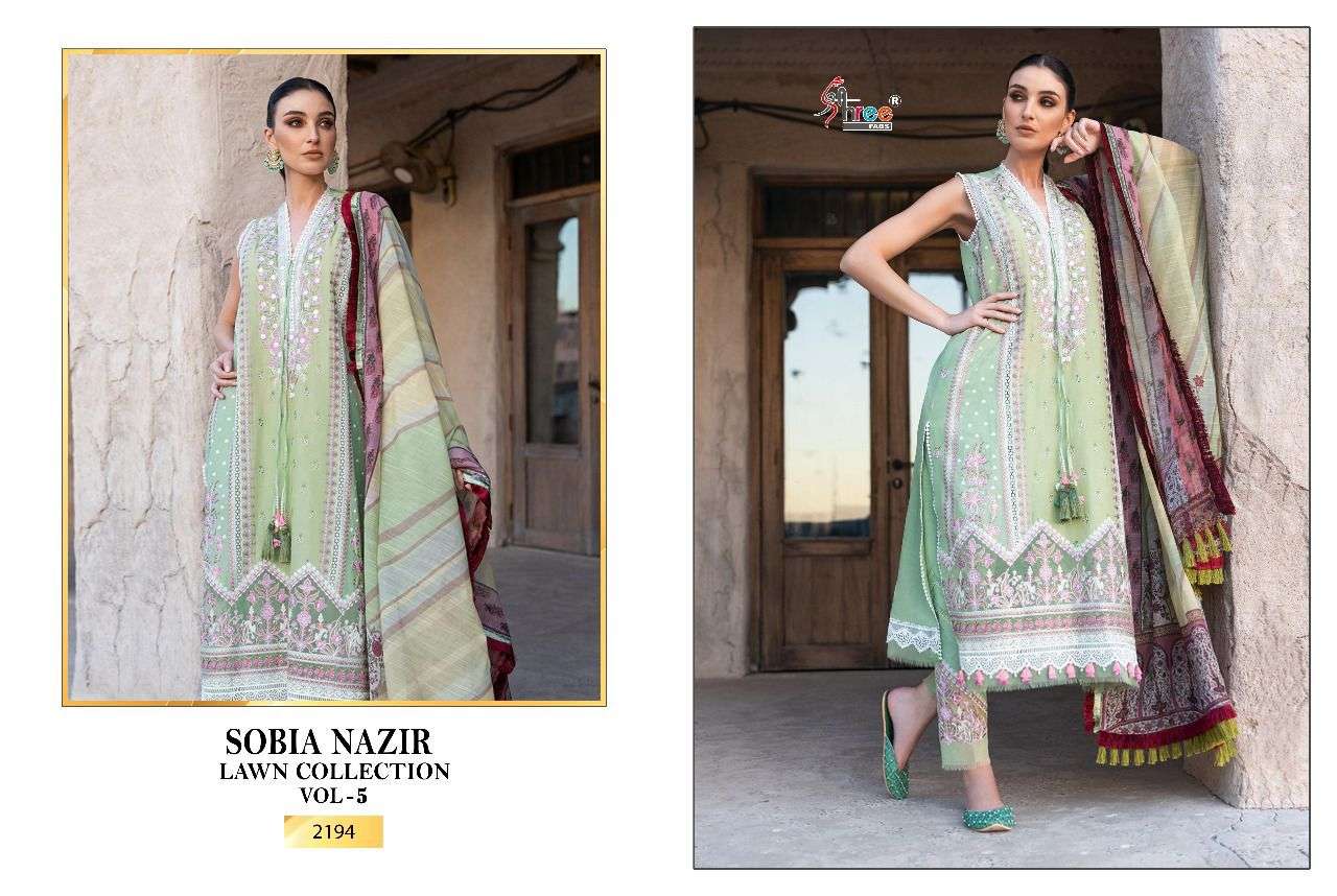 shree fabs sobia nazir lawn collection vol 5 catalogue wholesale price