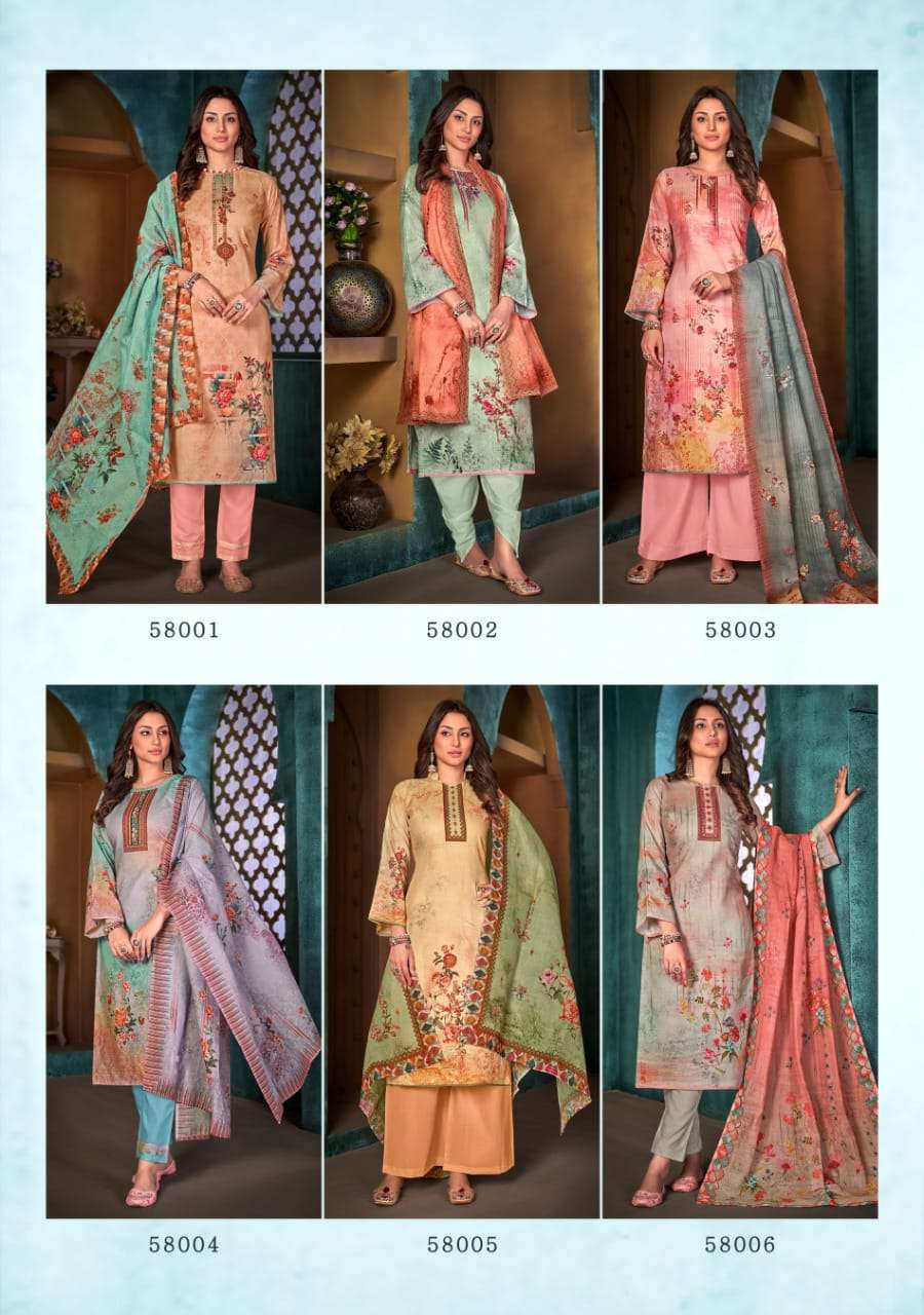 skt suits coral 58001-58006 series cambric cotton dress material collection wholesale price 