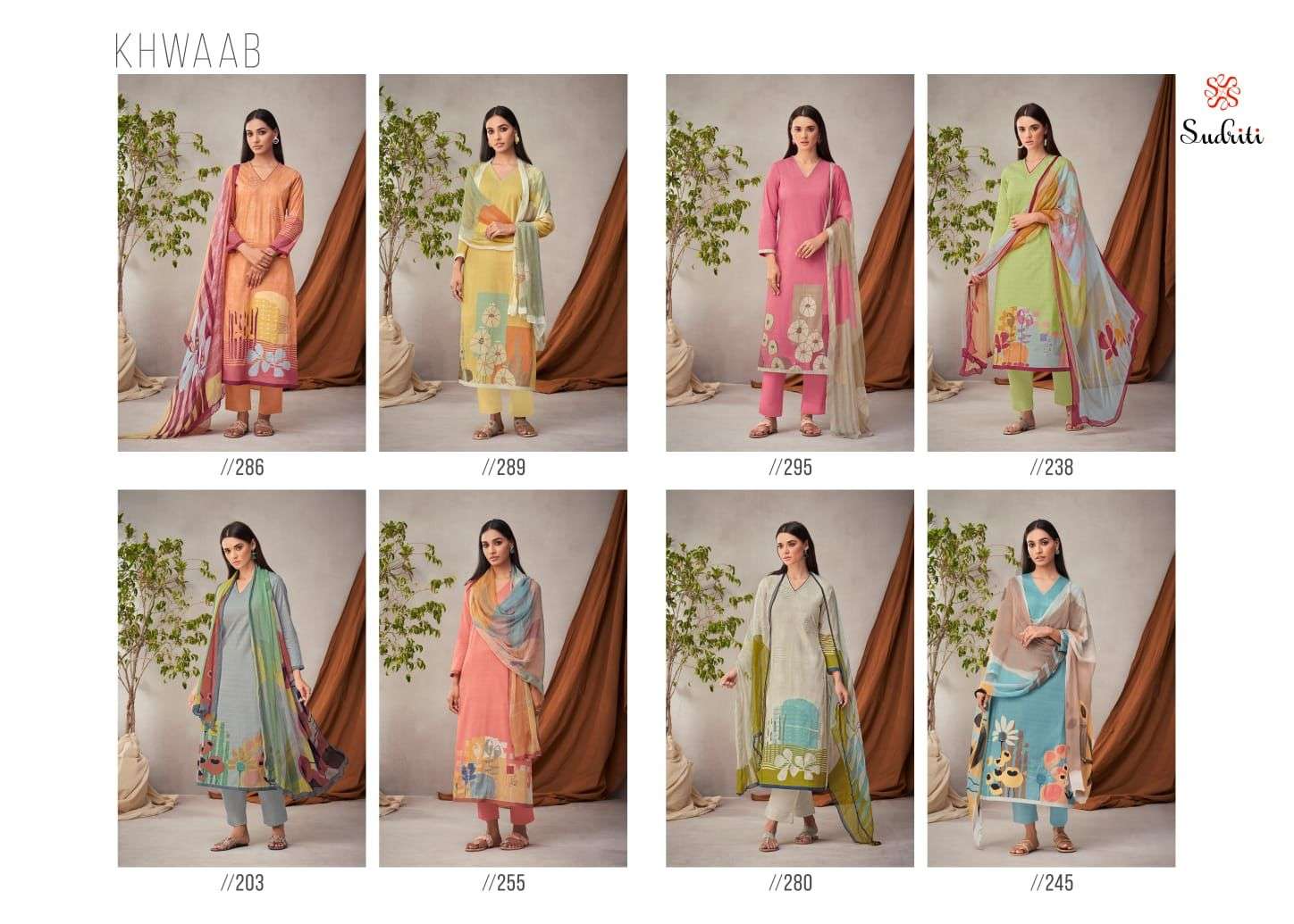 sudriti khwaab pure cotton printed designer salwar kameez wholesale price surat