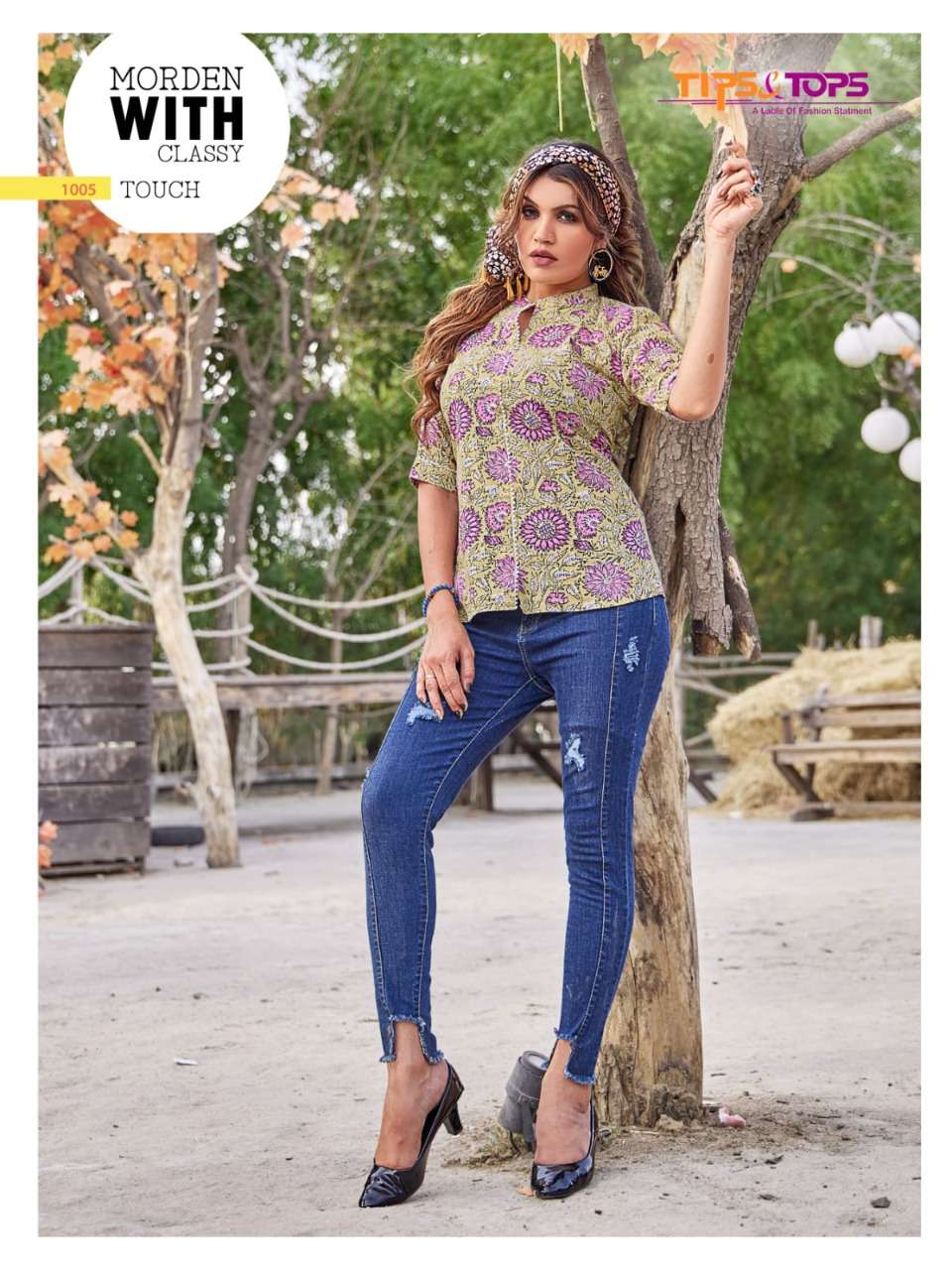 tips and tops cotton shorties vol 2 fancy look short top collection wholesale price 