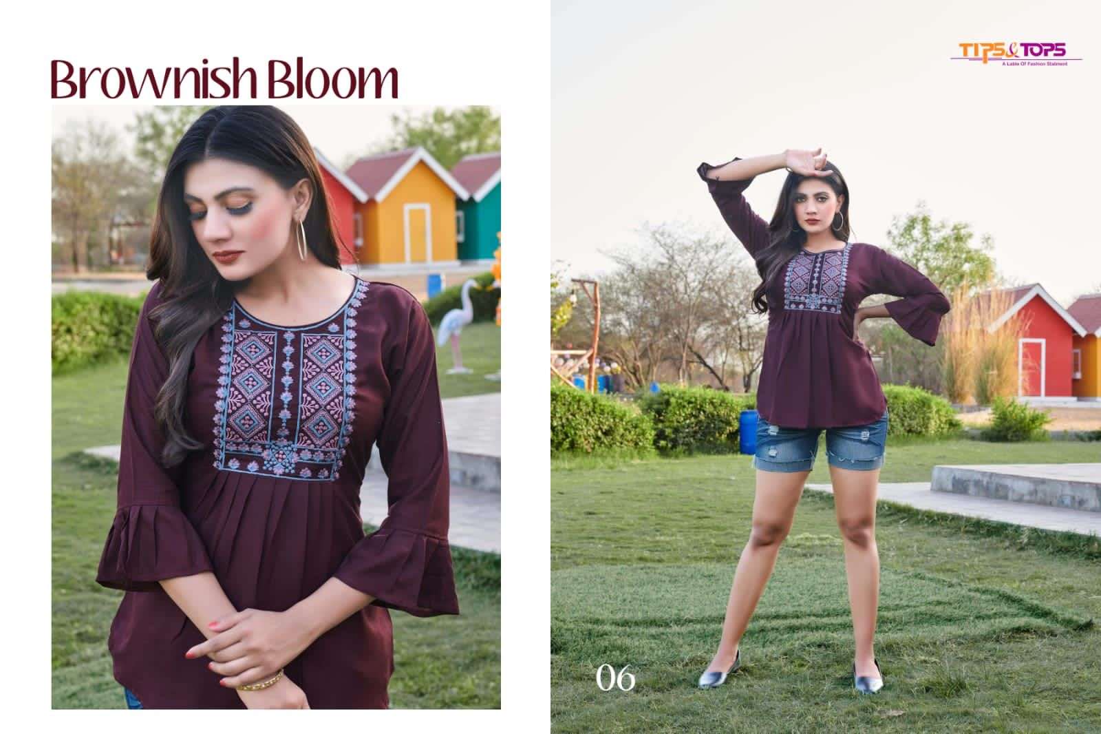 tips and tops pulpy vol 7 rayon designer kurtis wholesale price