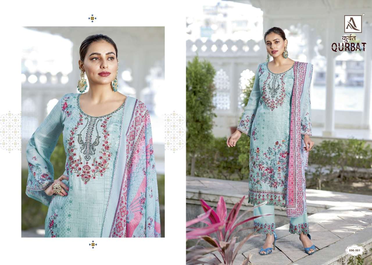 alok suits by qurbat designer pakistani zam cotton digital printed salwar kameez  online shopping wholesale surat