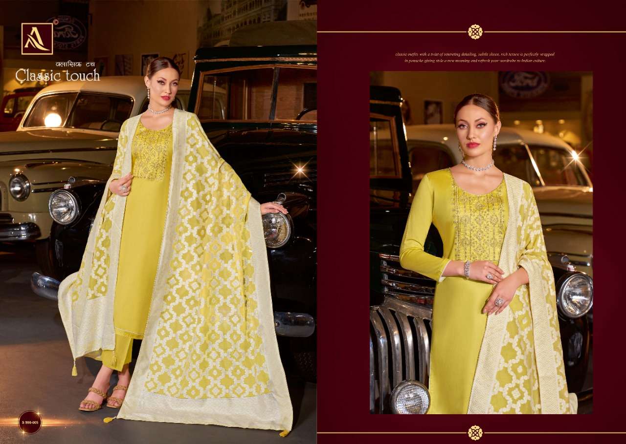 alok suits classic touch catalogue zam cotton lucknowi with swarovski work salwar kameez surat