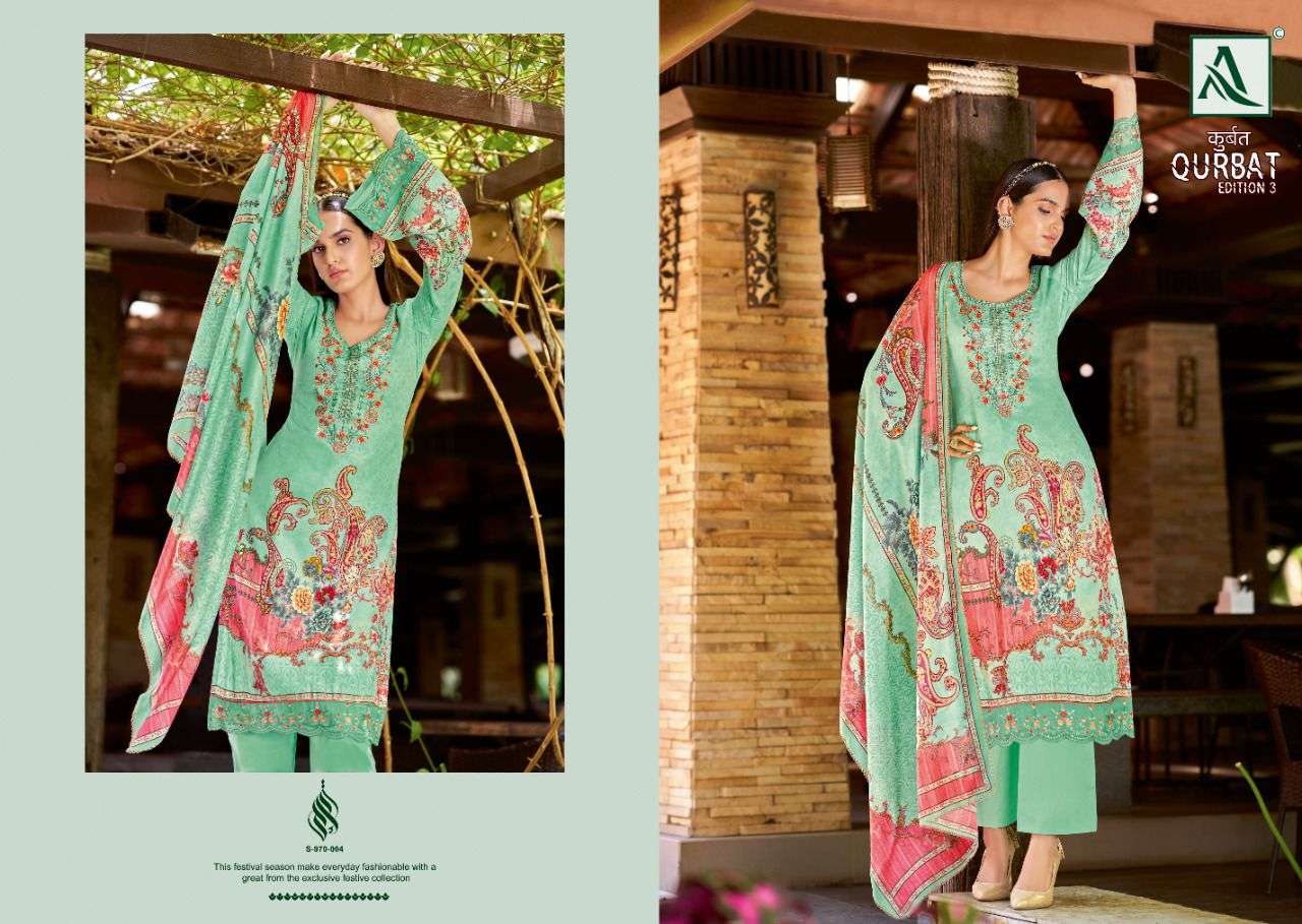 alok suits qurbat vol 3 jam cotton punjabi dress material wholesale price at pratham exports surat
