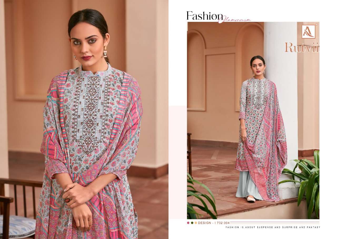 alok suits rutvii catalogue jam cotton designer embroidered salwar kameez wholesale price surat