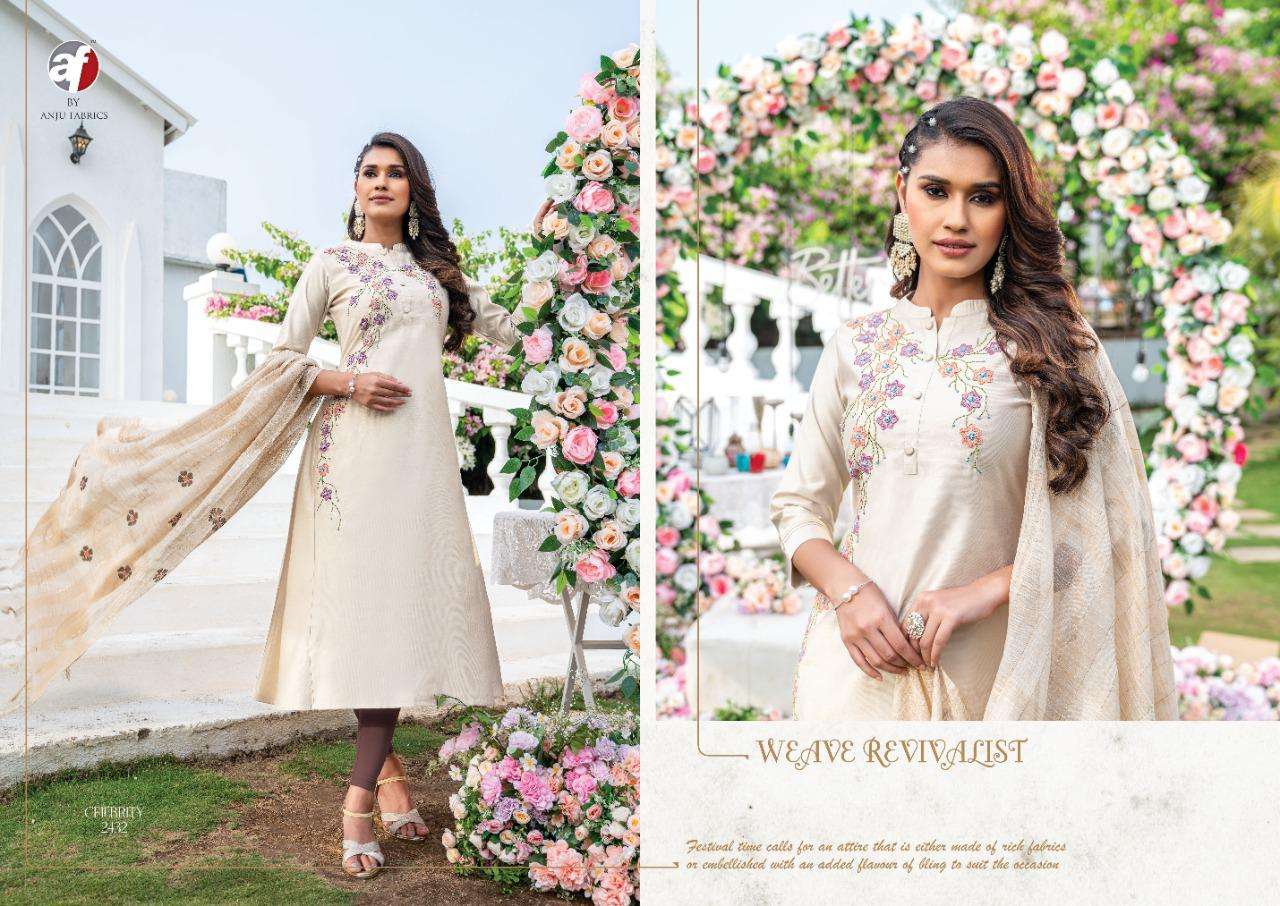 anju fabrics celebrity vol 8 2431-2435 series viscose designer stich kurti pant set wholesale supplier surat