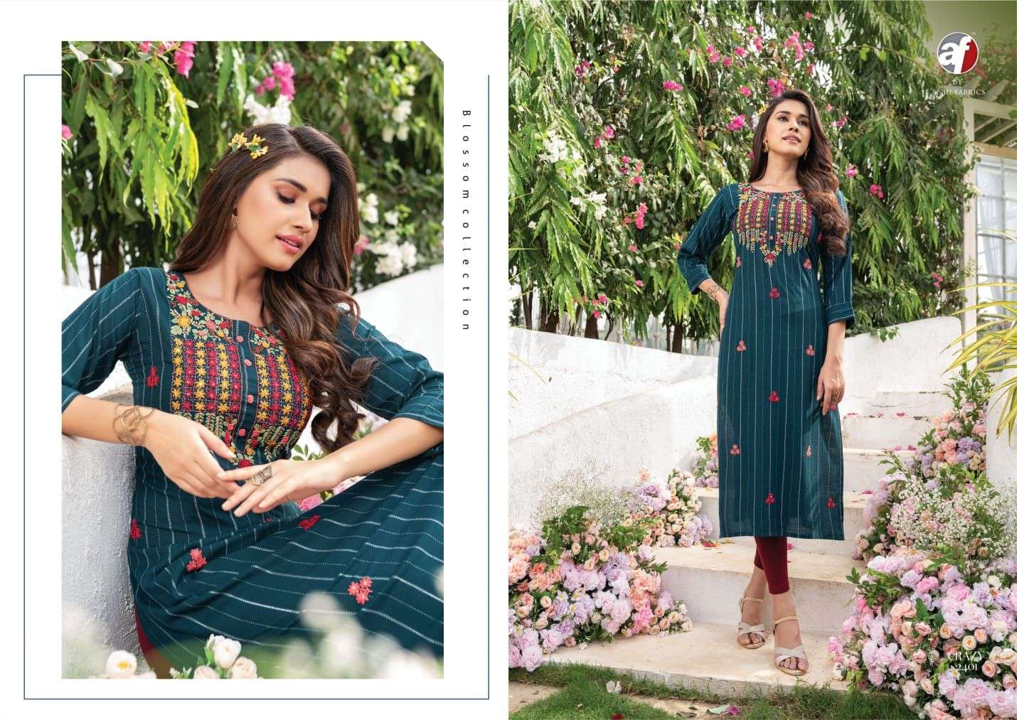anju fabrics crazy girl vol 4 2401-2406 series catalogue wholesale price surat