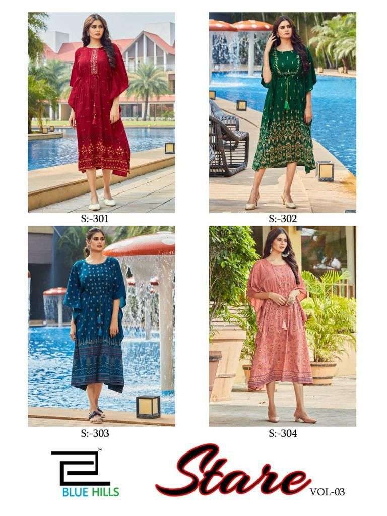 bluehills stare vol 3 fancy silk kaftan catalogue wholesale price pratham exports 