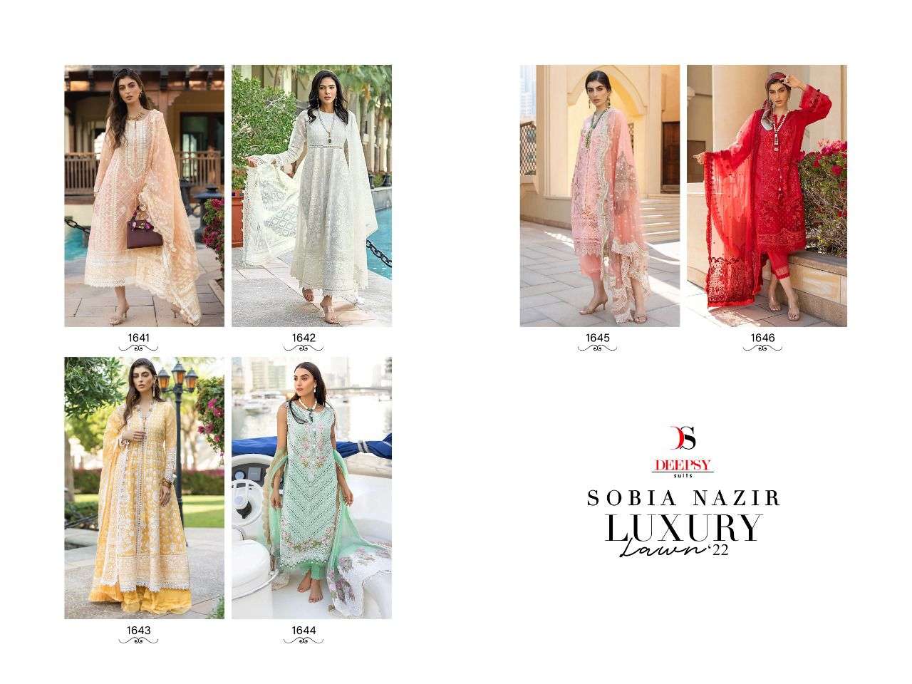 buy online latest deepsy suits sobia nazir lawn 22 catalogue pratham exports surat