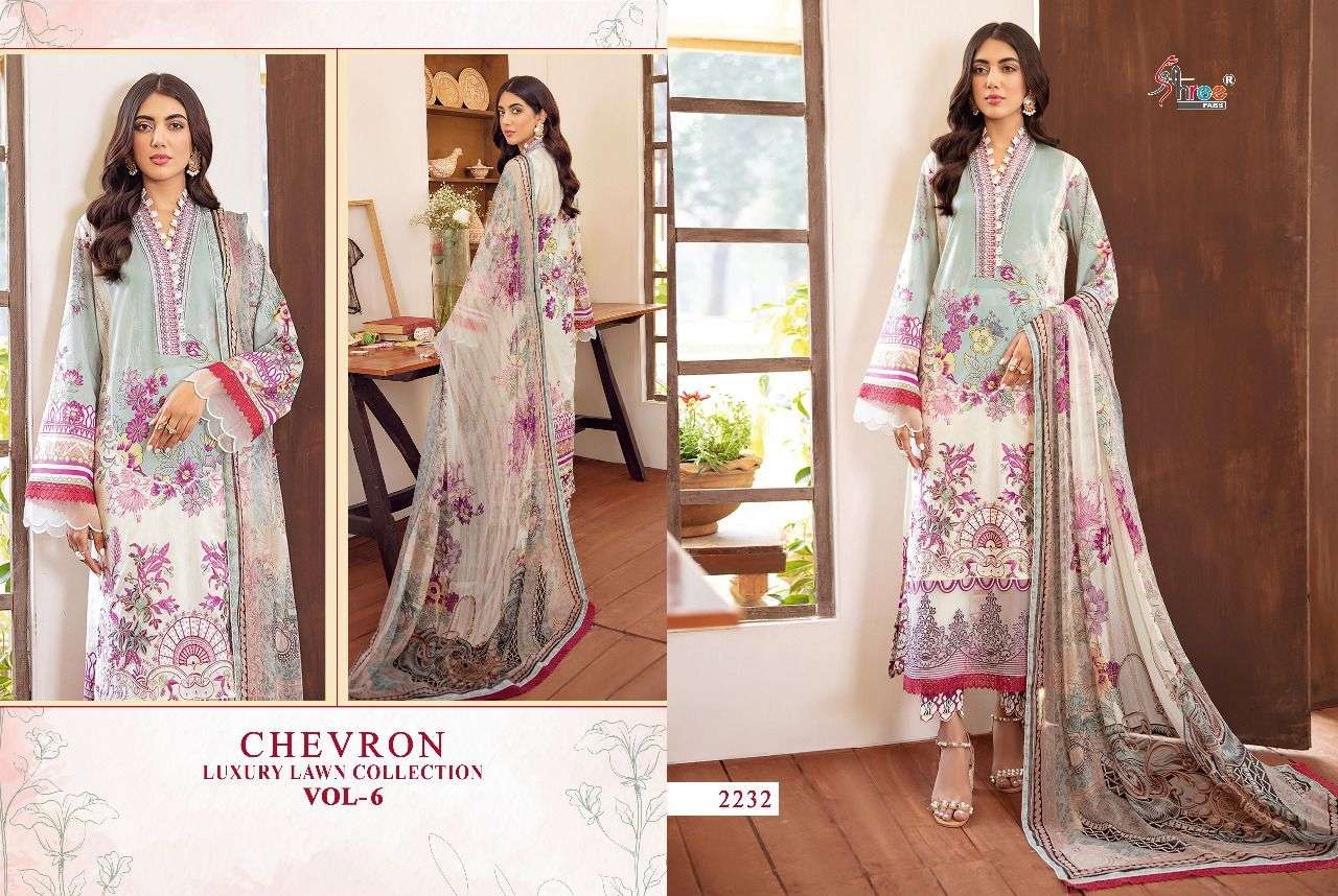 chevron luxury lawn collection vol 6 by shree fabs wholesale pakistani salwar kameez surat