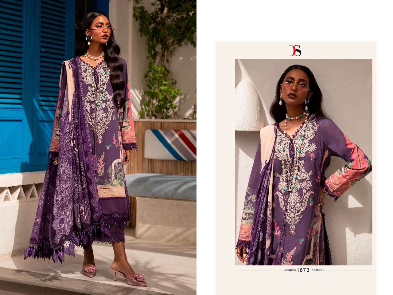 deepsy suit sana safinaz muslin 22-3 catalogue best price supplier india