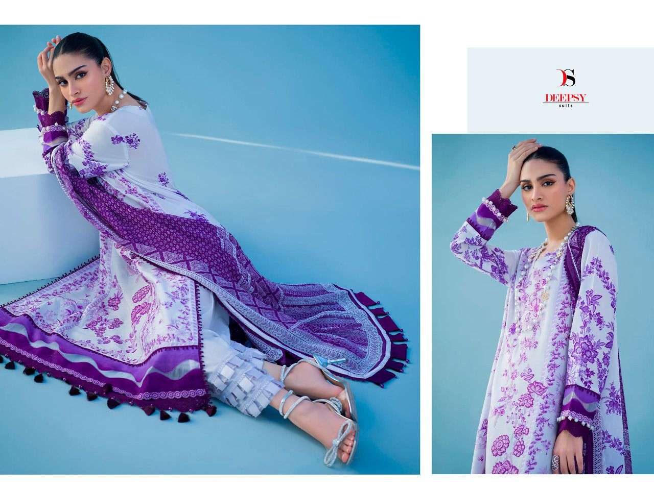 deepsy suit sana safinaz muslin 22-3 catalogue best price supplier india
