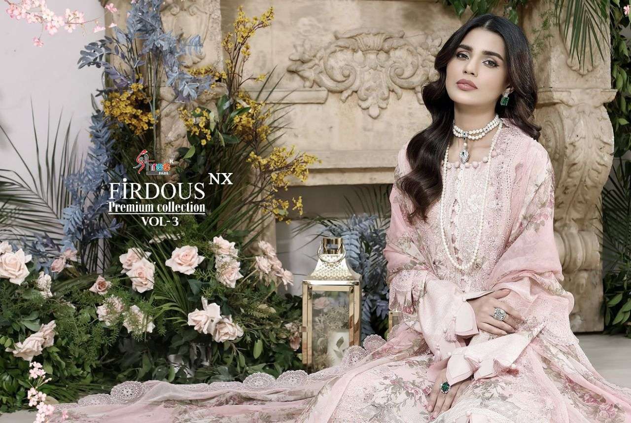 firdous premium collection vol 3 nx by shree fabs pakistani latest catalogue pratham exports surat