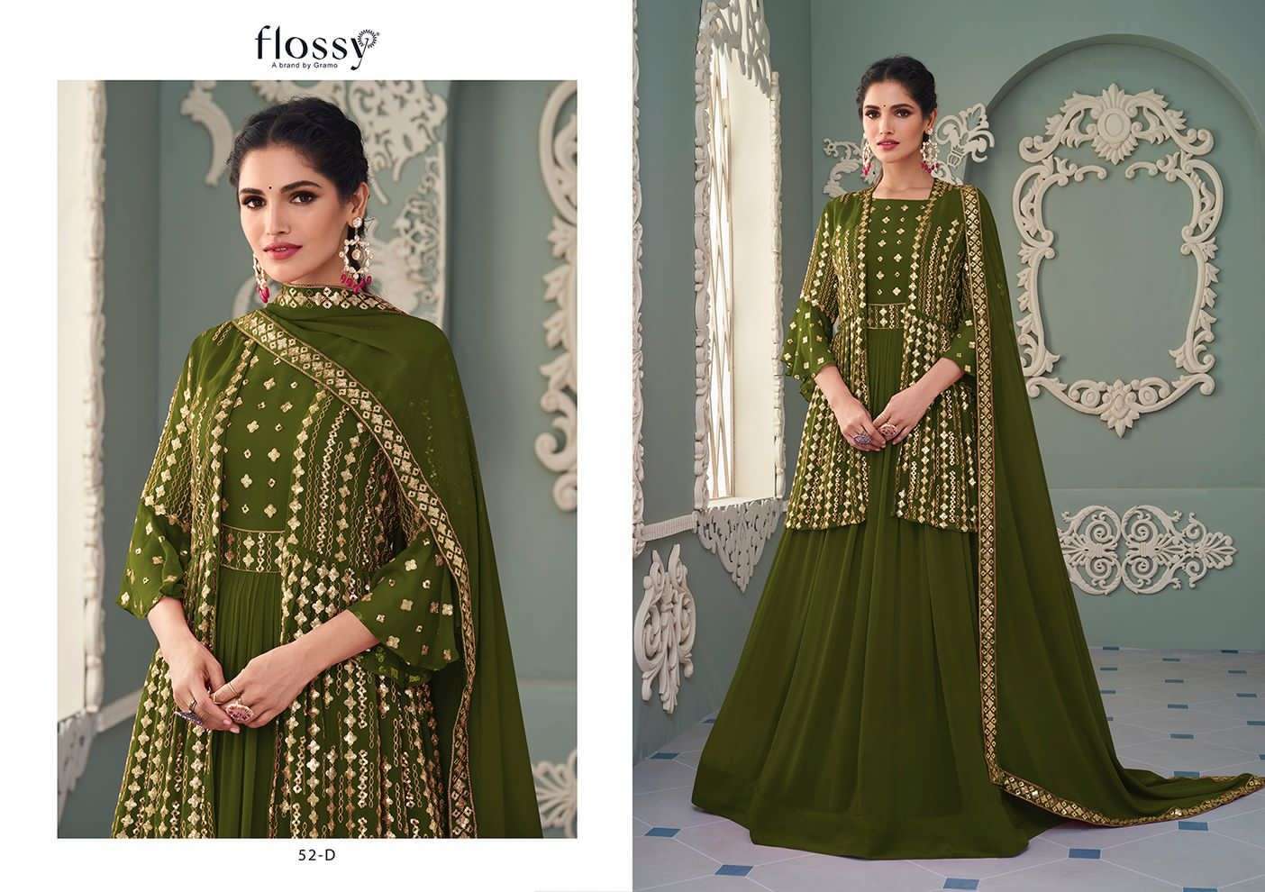 flossy naksh colour plus vol 2 georgette embroidered salwar kameez wholesale price surat