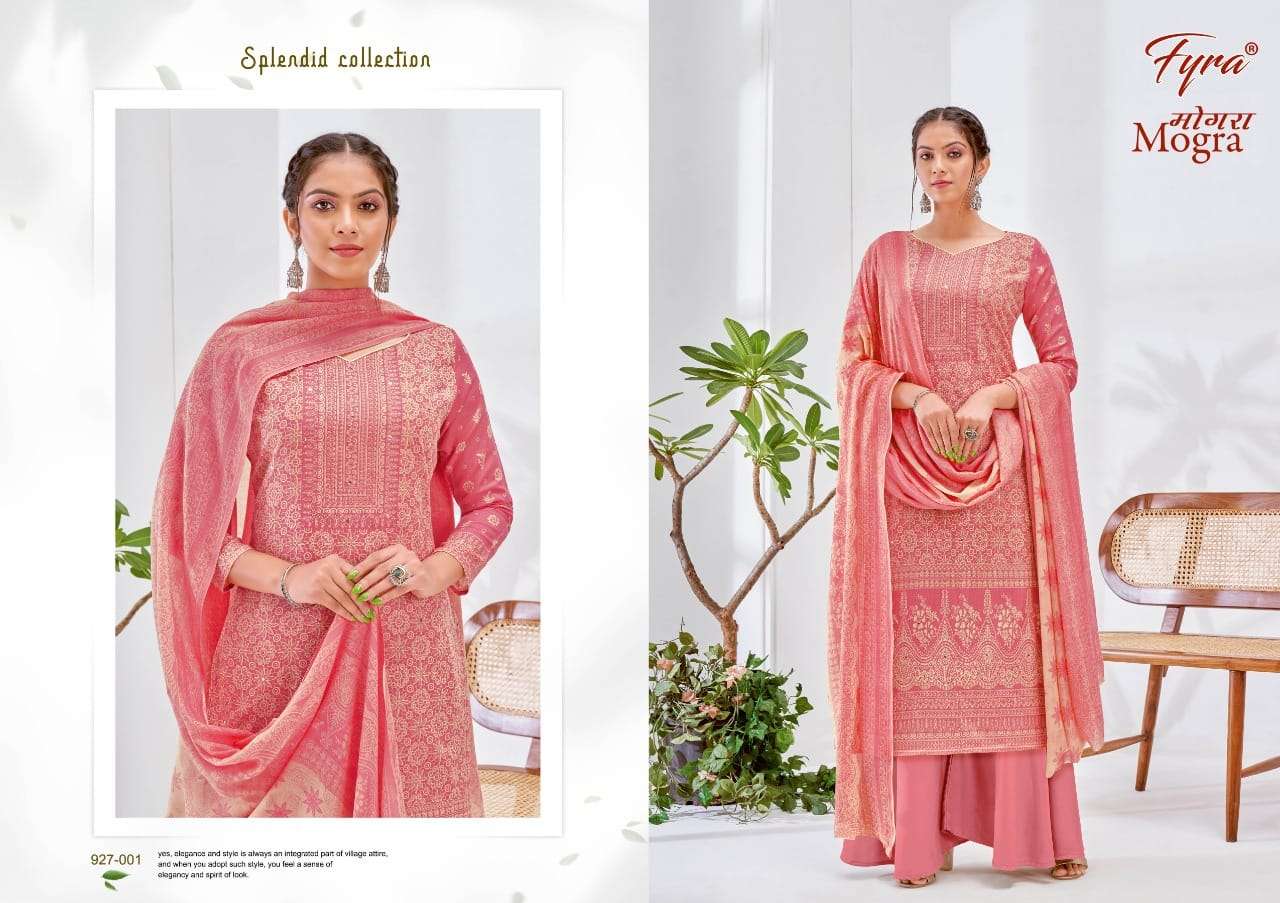 fyra designing mogra catalogue pure cotton fancy printed salwar kameez wholesale price surat