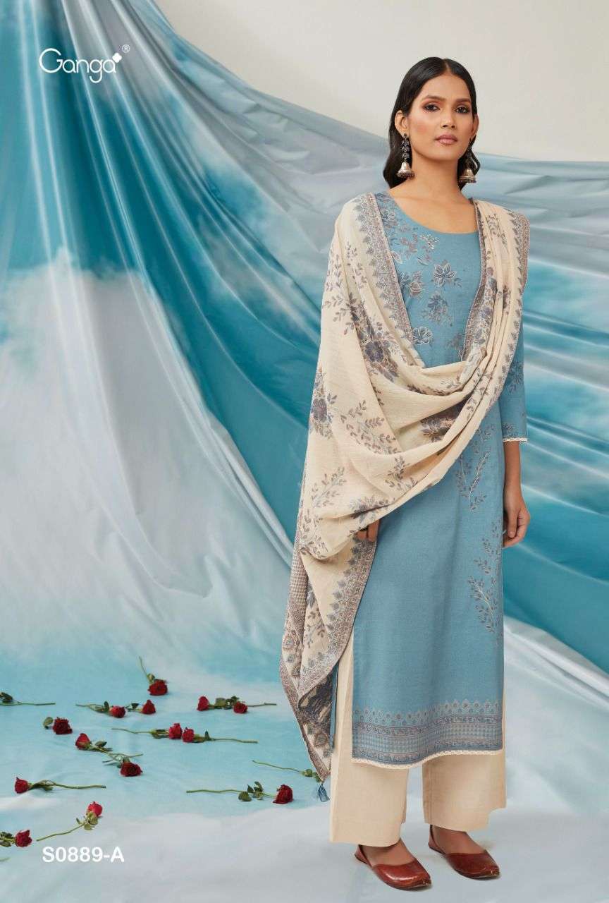 ganga anika 889 premium cotton designer salwar kameez wholesale price surat