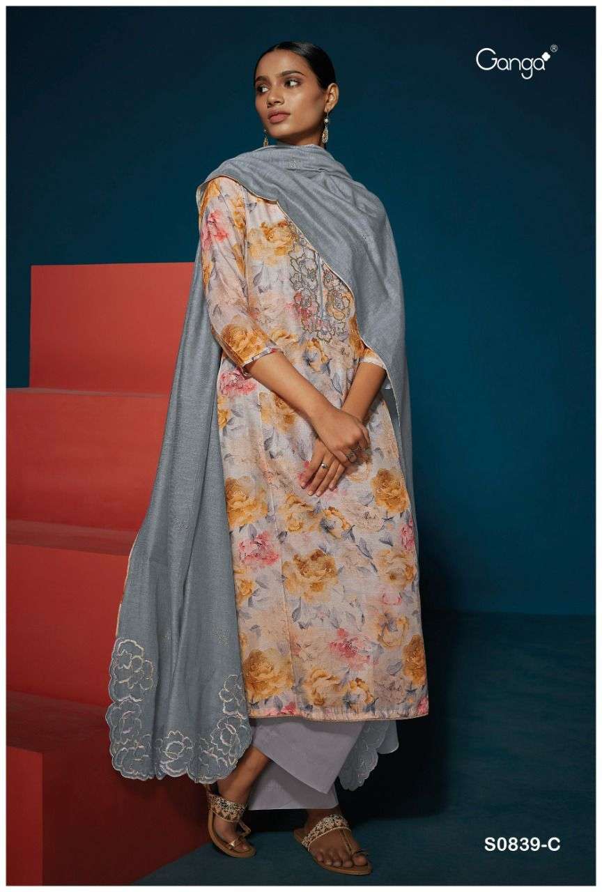 ganga kathika 839 premium bemberg silk fancy salwar kameez wholesale price surat