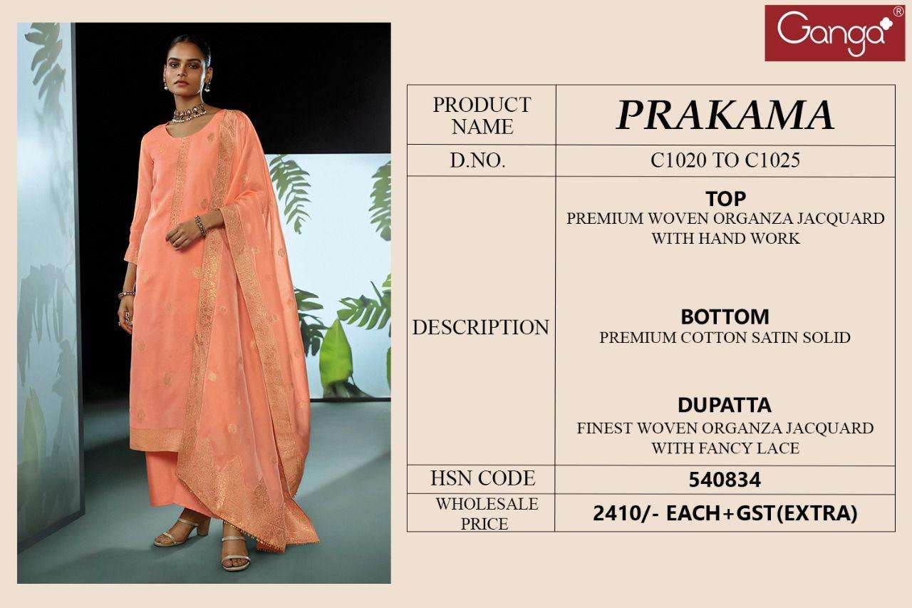 ganga prakama catalogue premium woven fabrics with handwork touch salwar kameez wholesale price surat