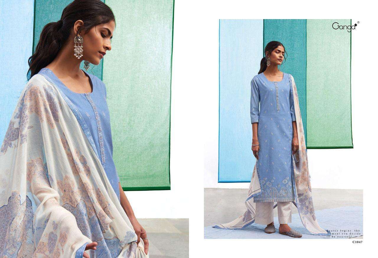ganga the mood premium cotton salwar kameez catalogue wholesale price surat