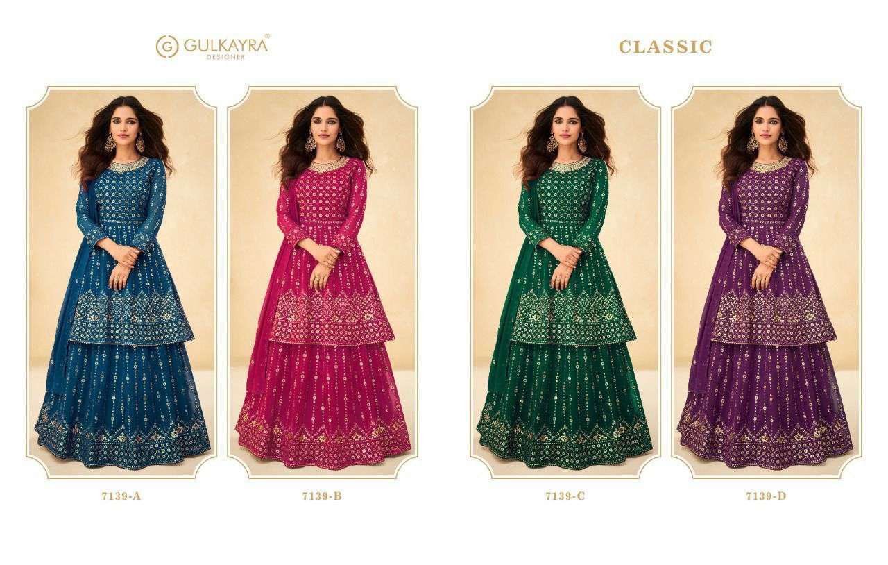 gulkarya designer classic 7139 colour edition party wear salwar kameez wholesale price surat
